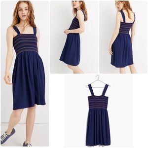 Madewell Texture & Thread Smocked Dress sz M
